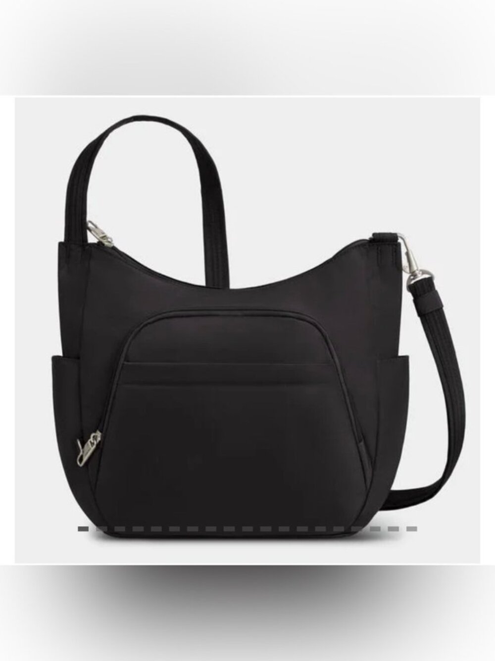 Travelon Anti-Theft Classic Crossbody Bucket Bag - Black